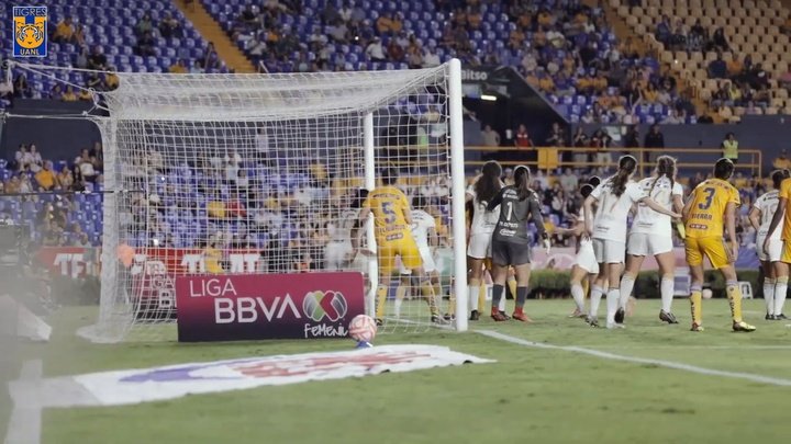 VÍDEO: el gol olímpico de Ovalle para Tigres Femenino