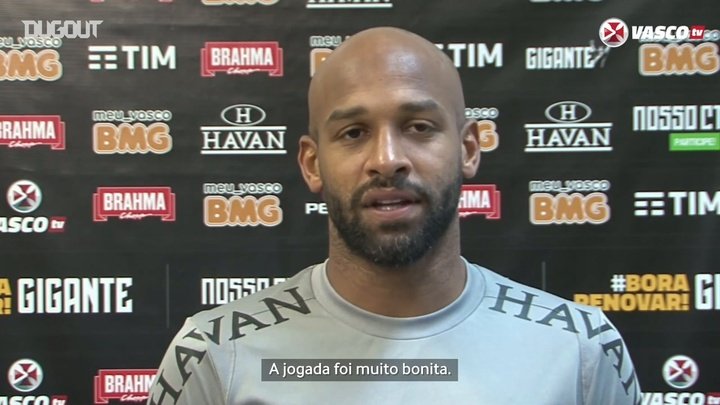 VÍDEO: Fellipe Bastos comemora dois gols em jogo-treino do Vasco