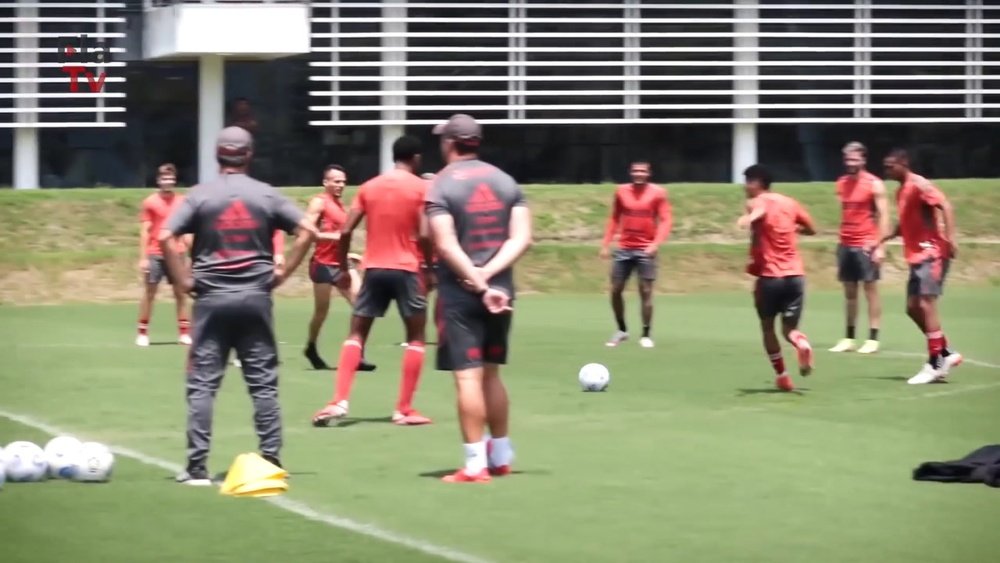 Flamengo encerra preparação para o confronto contra o Santos. DUGOUT