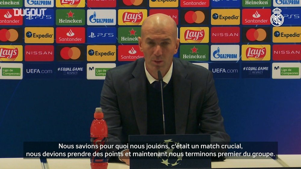 VIDÉO : Zinédine Zidane : Nous devons profiter de ce moment. Dugout