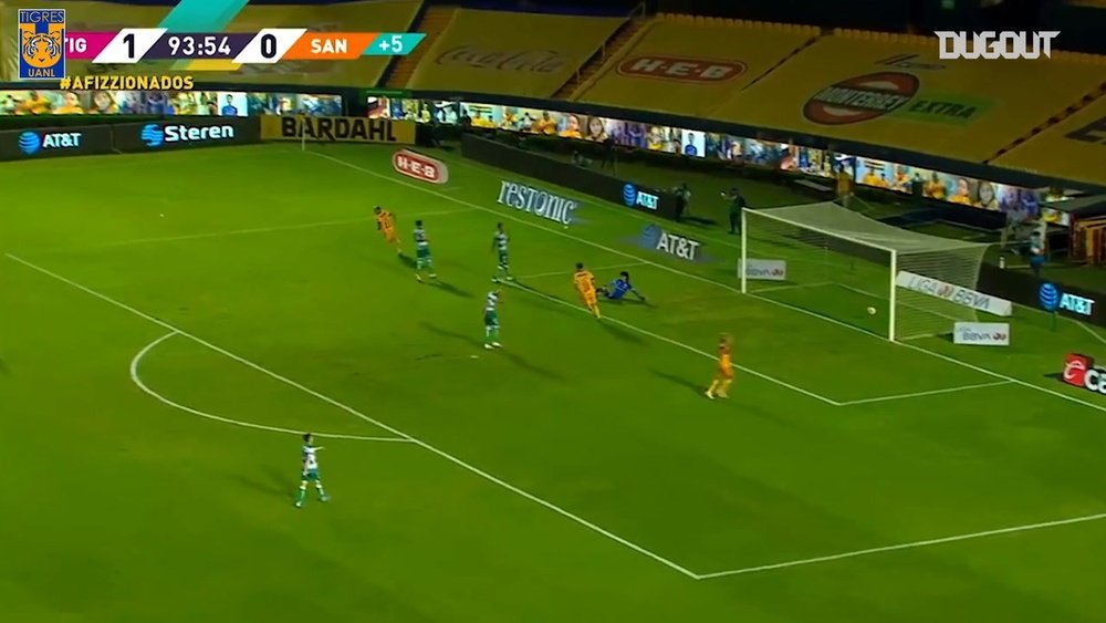 Nico López’s great finish vs Santos. DUGOUT
