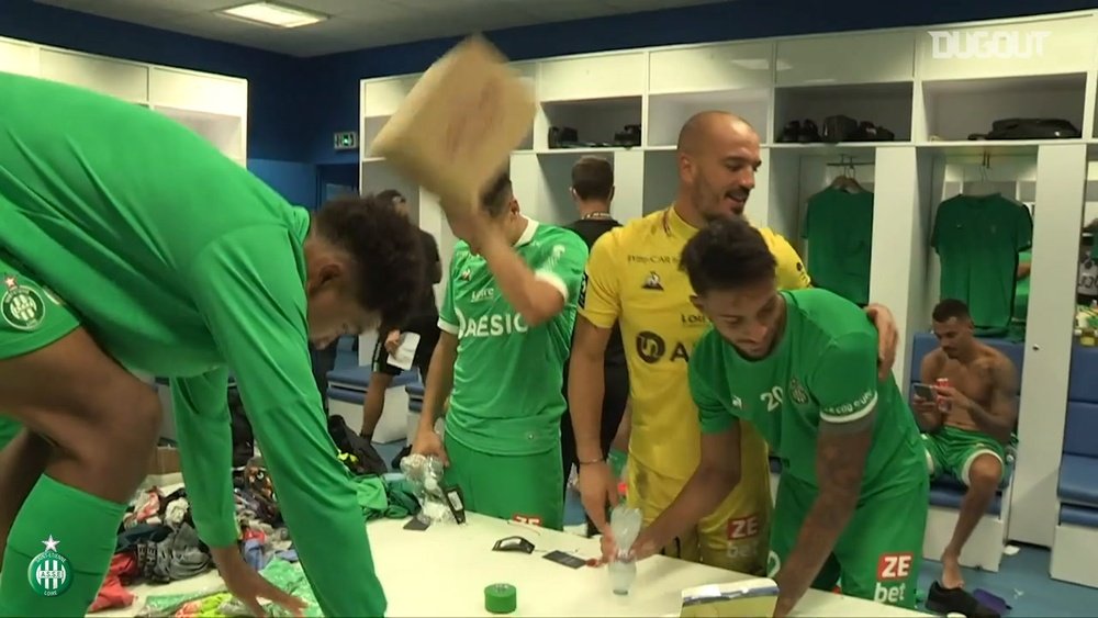 St Etienne went top of Ligue 1 after winning at Marseille. DUGOUT