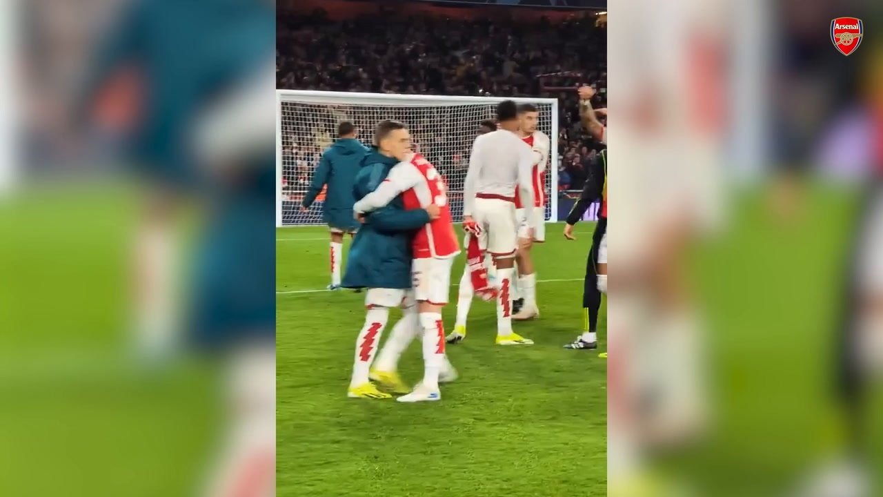 VIDÉO : Les joueurs d’Arsenal célèbrent leur qualif’ en quarts de C1