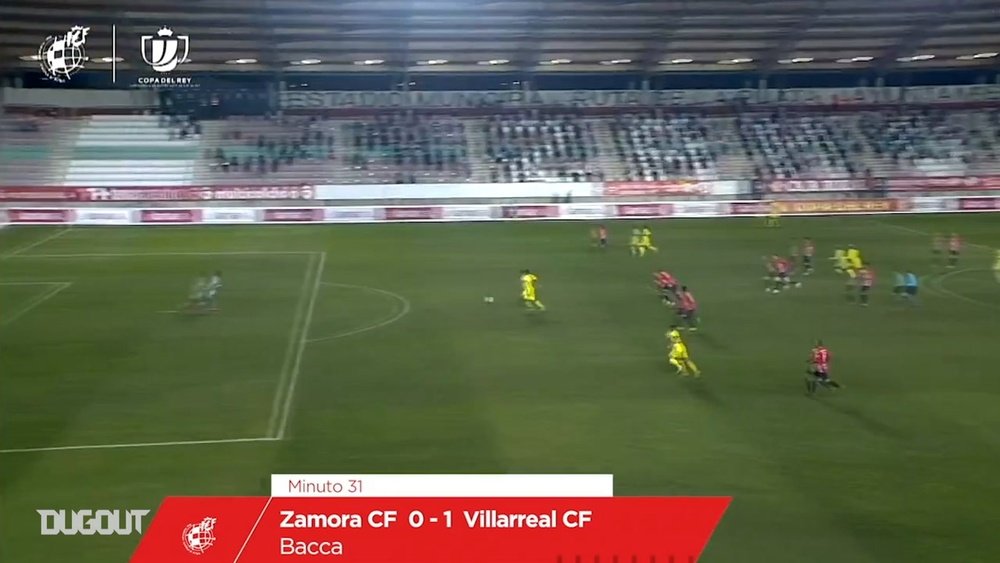 Carlos Bacca set Villarreal on their way at Zamora. DUGOUT