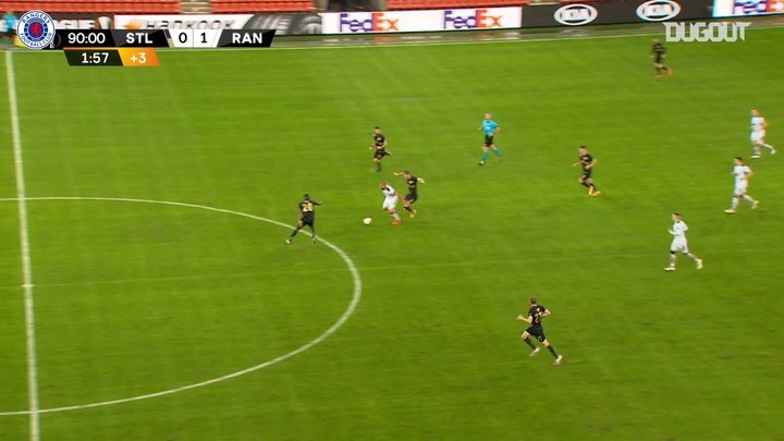 VIDEO: Kemar Roofe's incredible halfway line goal vs Standard Liège