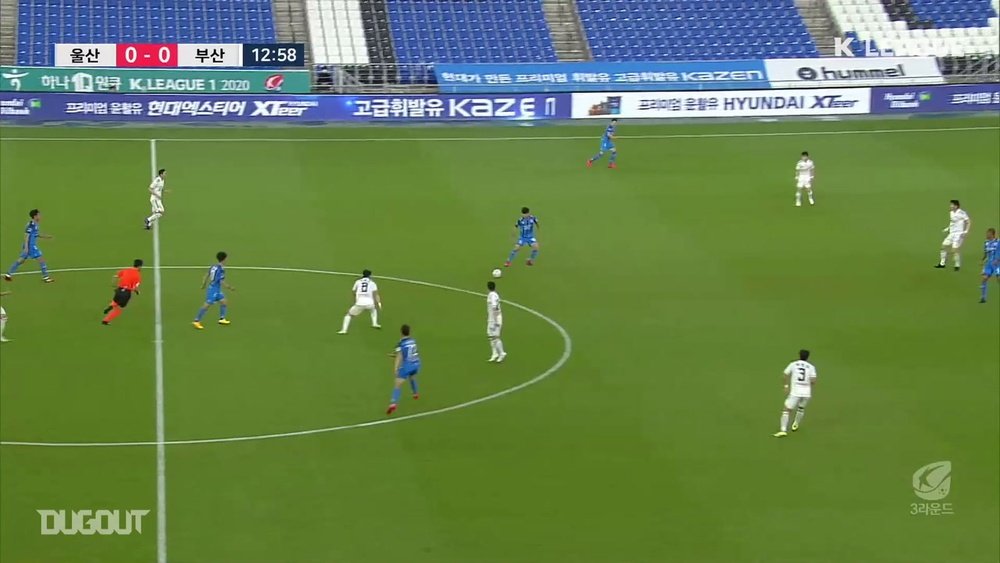 Junior Negao scored again in the K-League in Ulsan's draw with Busan. DUGOUT