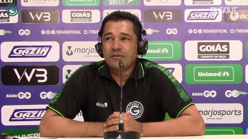 Técnico do Goiás falou após vitória sobre o Botafogo. DUGOUT
