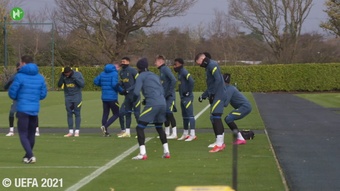 Tottenham have been preparing ahead of a huge game with Rennes. DUGOUT
