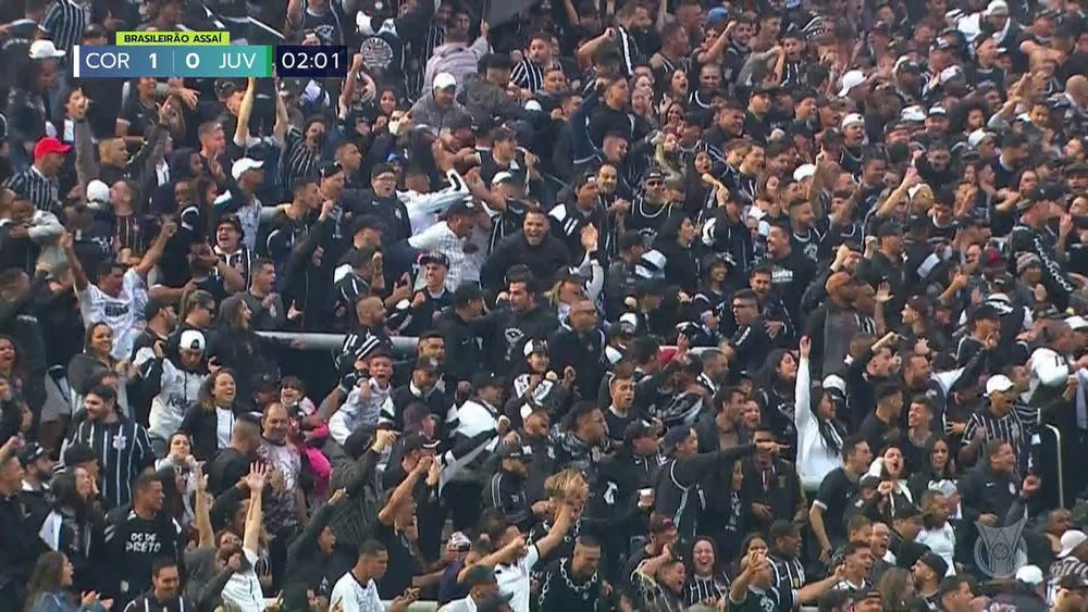Leaders Corinthians got an easy victory over Juventude in the Brasileirao. DUGOUT