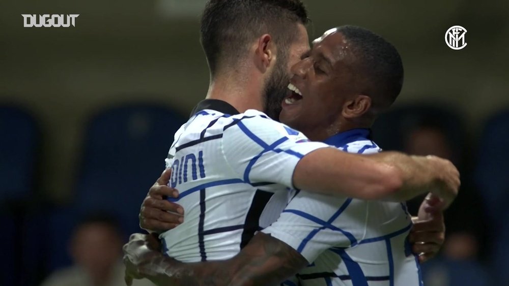 Ashley Young scored to give Inter a two goal advantage at Atalanta after 20 minutes. DUGOUT