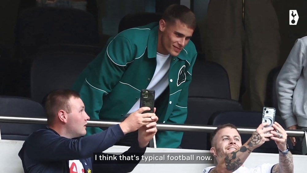 Van de Ven loves Postecoglou's offensive football. Screenshot/DUGOUT