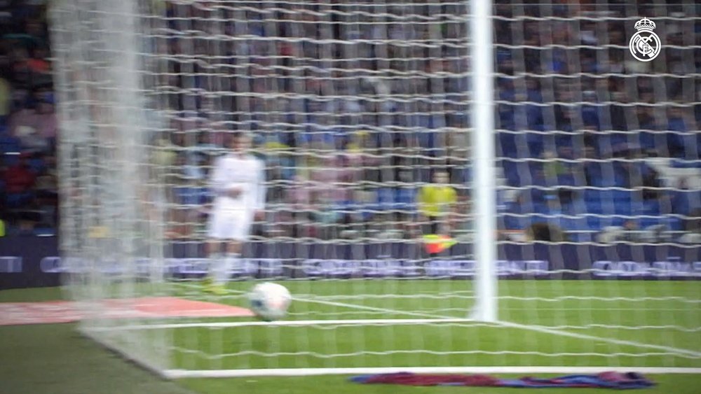 Carvajal anotó su primer gol con el Madrid en 2014. Dugout