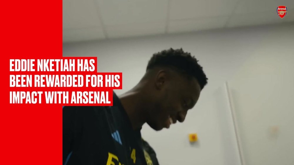 Eddie Nketiah is undoubtedly in one of his best moments at Arsenal. DUGOUT