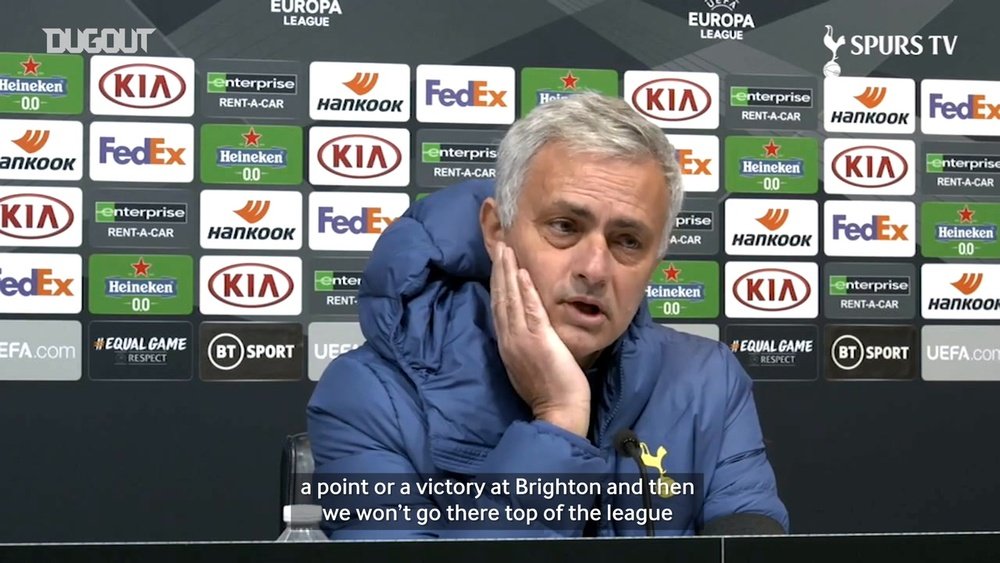 Jose Mourinho previews Spurs trip to Stamford Bridge. DUGOUT