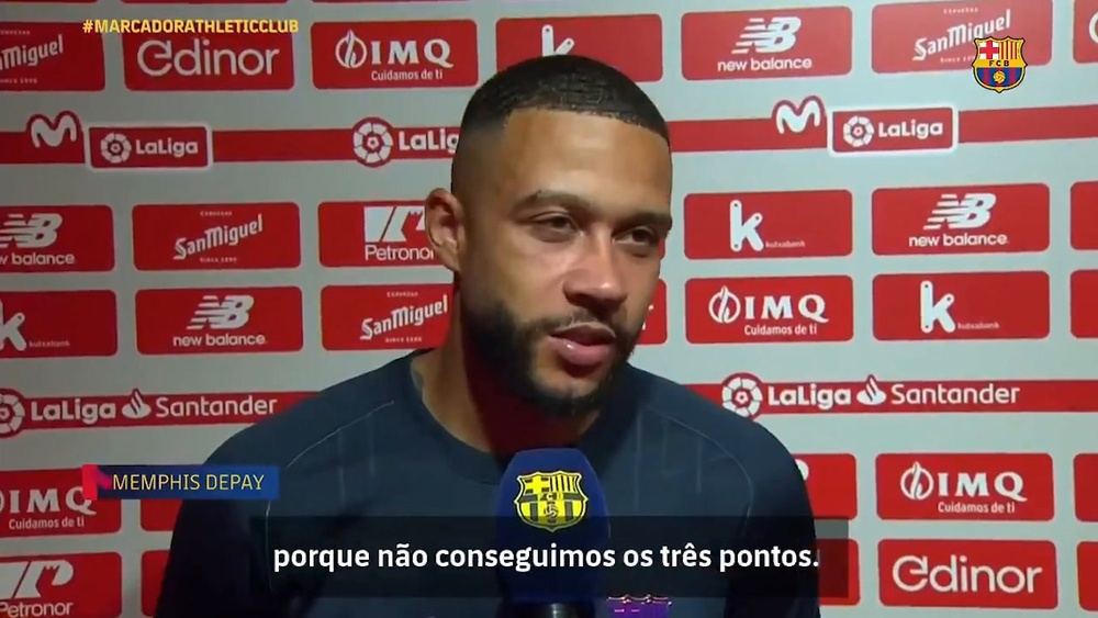 Depay exalta gol, mas se diz decepcionado com tropeço do Barça. DUGOUT