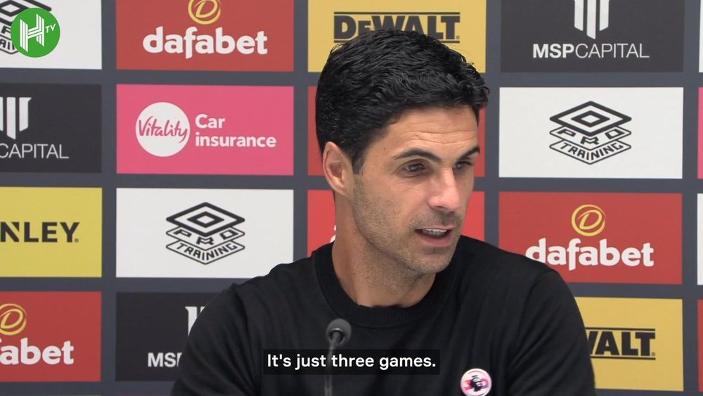 Mikel Arteta spoke after Arsenal won once again. DUGOUT