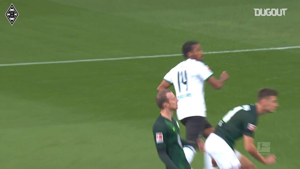 Alassane Plea put Gladbach ahead in a 2-2 draw with Wolfsburg. DUGOUT