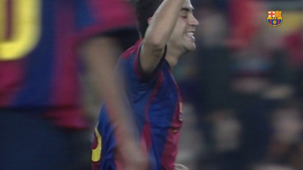 Goles de Xavi contra el Espanyol. DUGOUT