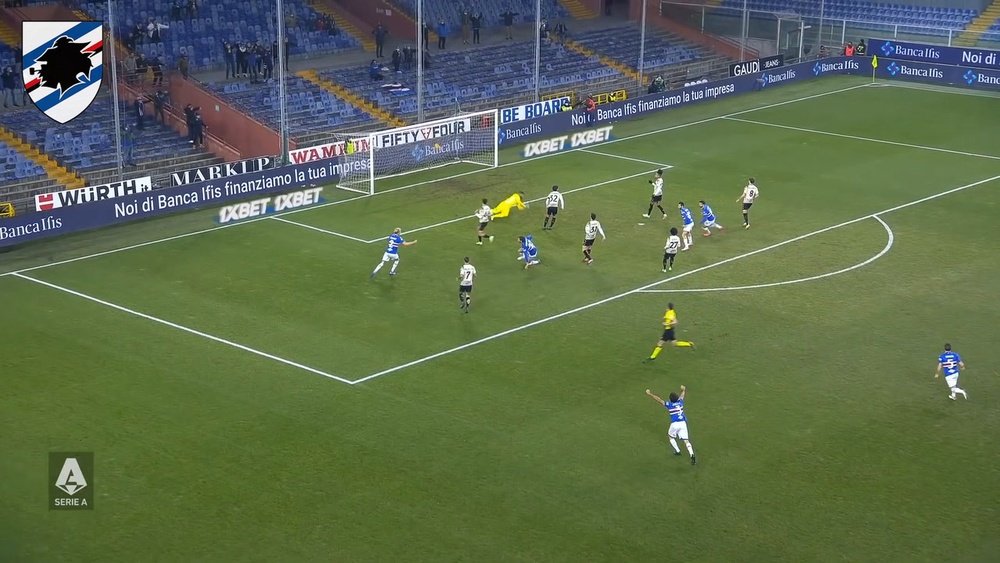 Manolo Gabbiadini scored as Sampdoria drew 1-1 with Venezia. DUGOUT