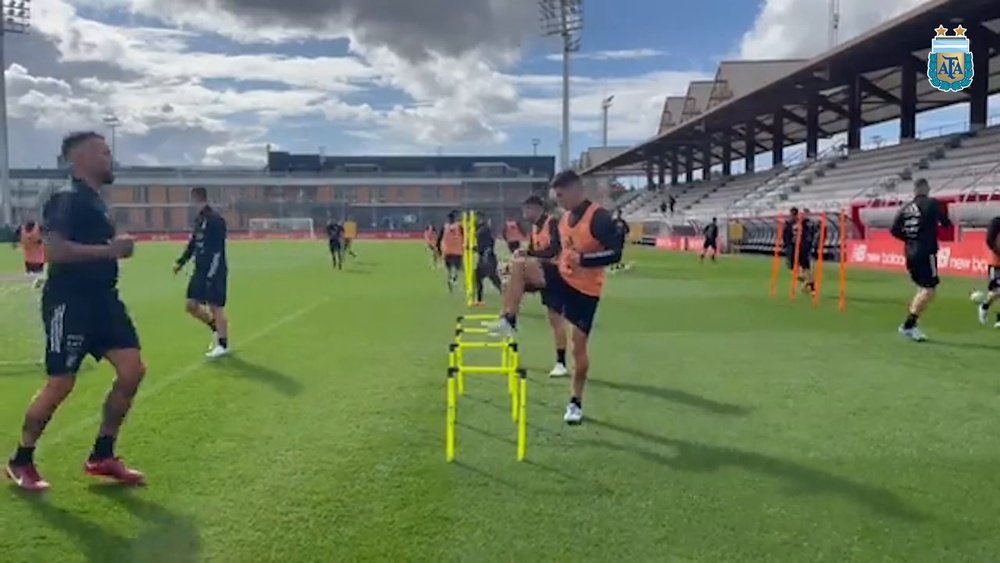 The Argentine national team is already in Bilbao. DUGOUT