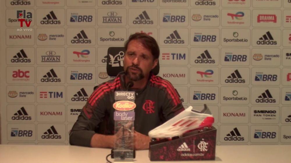 Técnico interino do Flamengo falou após vitória por 2 a 1 sobre o Ceará. DUGOUT