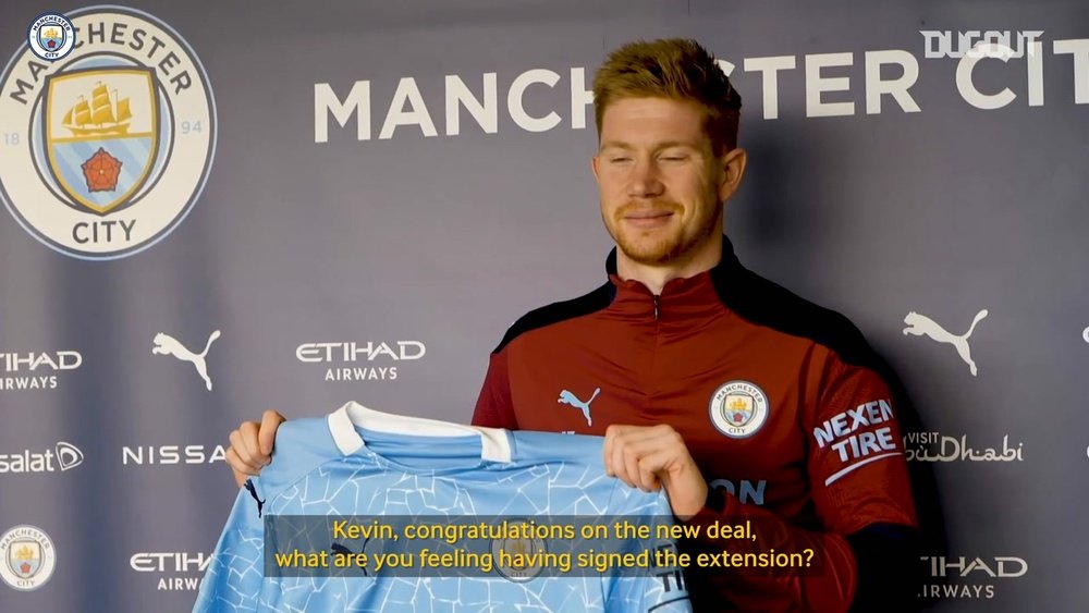Kevin de Bruyne has extended his Man City contract. DUGOUT