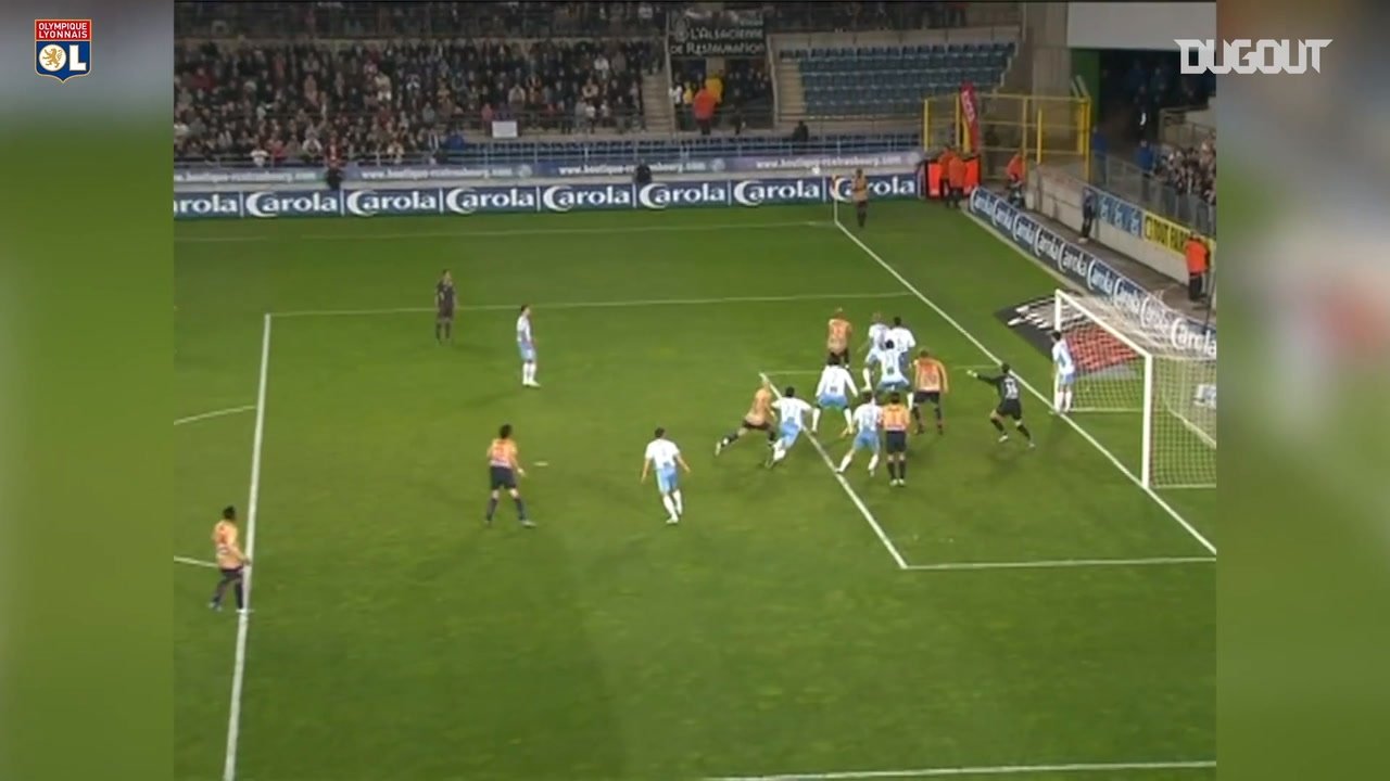 Lyon have scored some top goals away to Strasbourg in the past. DUGOUT