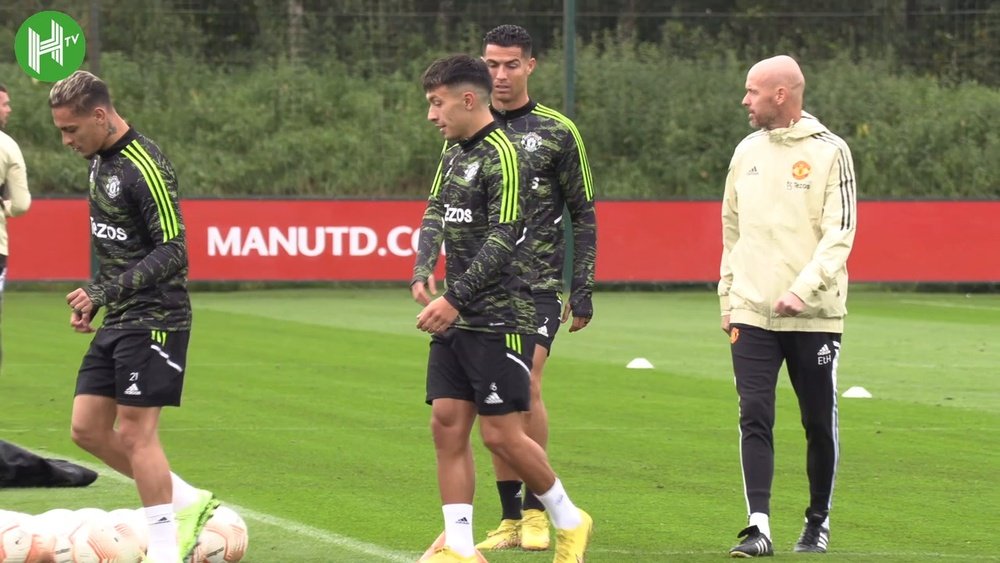 Man Utd have been preparing for the Europa League game with Sheriff. DUGOUT