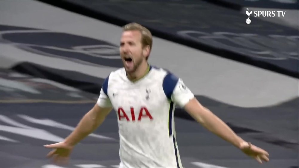 Harry Kane was on target as Tottenham defeated Arsenal 2-0. DUGOUT