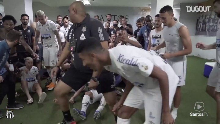VIDÉO : Les célébrations de Santos après la victoire contre Boca Juniors