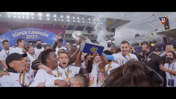 VÍDEO: la fiesta de Liga de Quito tras ganar la Supercopa de Ecuador