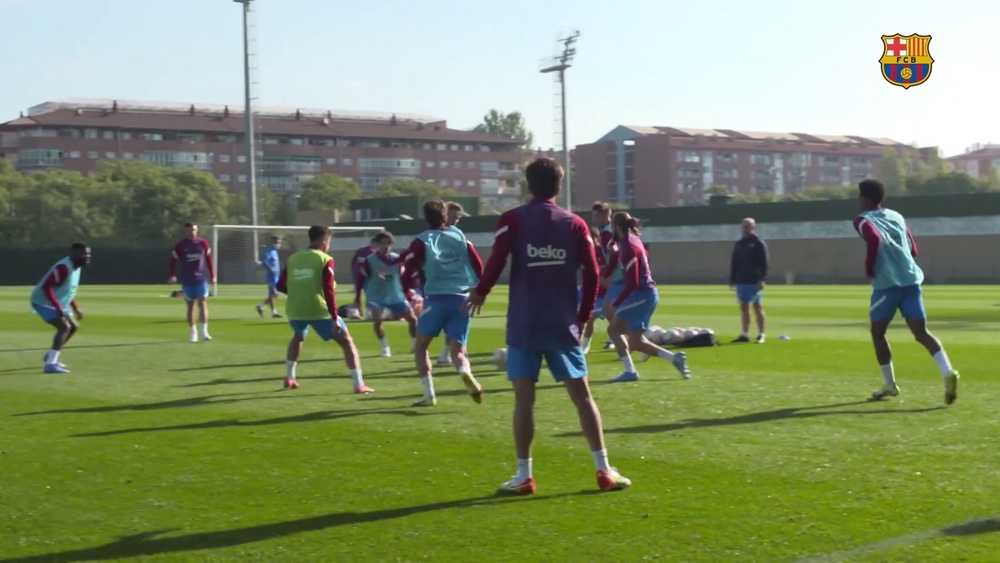 Le retour d'Ousmane Dembélé à l'entrainement. DUGOUT