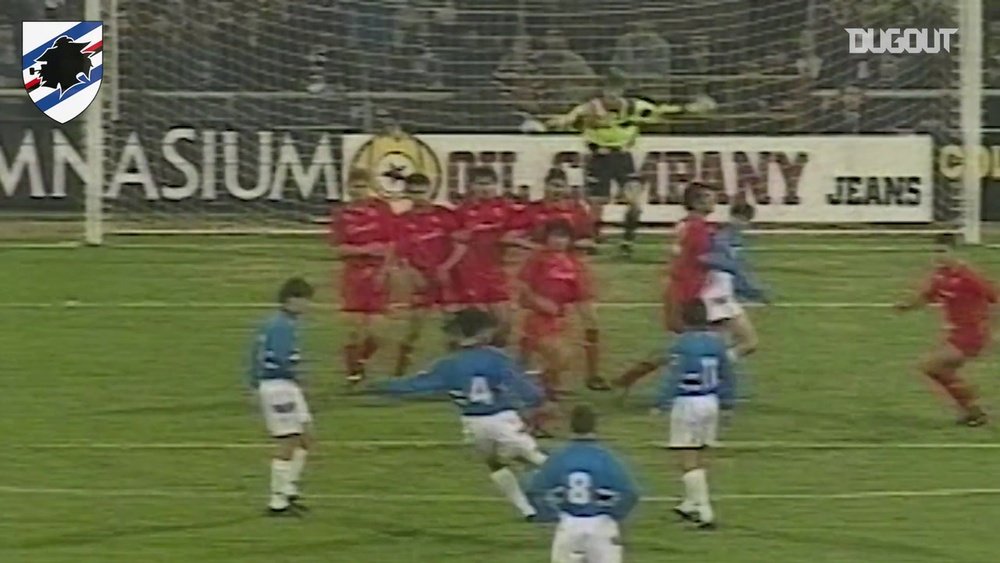 Le titre en Coupe d'Italie de la Sampdoria en 1994. DUGOUT