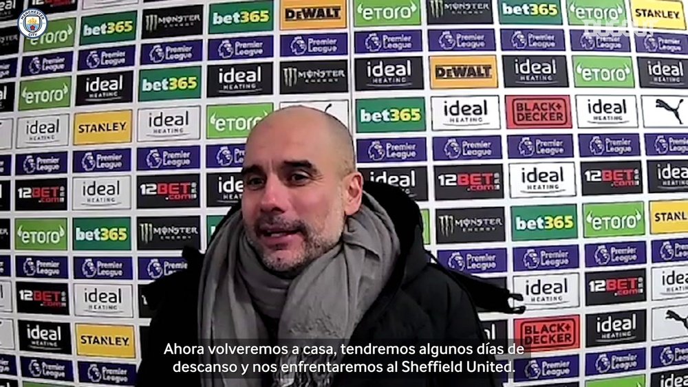 Guardiola quitó importancia al liderato. DUGOUT
