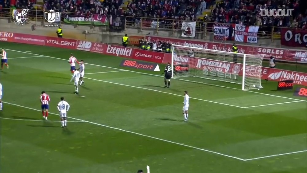 Angel Correa put Atletico ahead, but they ended up losing at Cultural Leonesa. DUGOUT