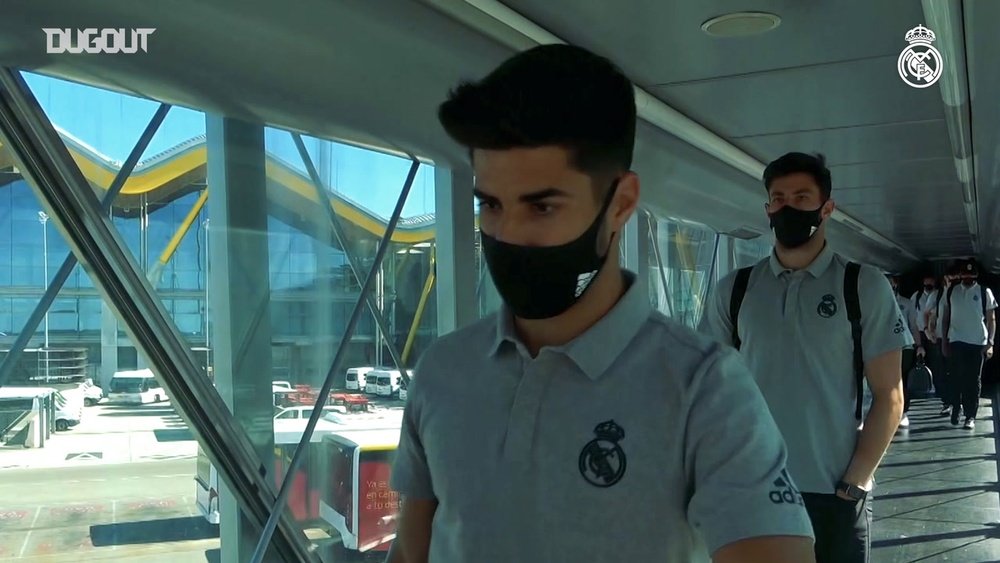Real Madrid have arrived in Barcelona for Sunday's clash at Espanyol. DUGOUT