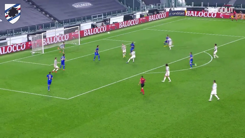 Le doppie parate di Audero non lasciano passare la palla di McKennie. Dugout