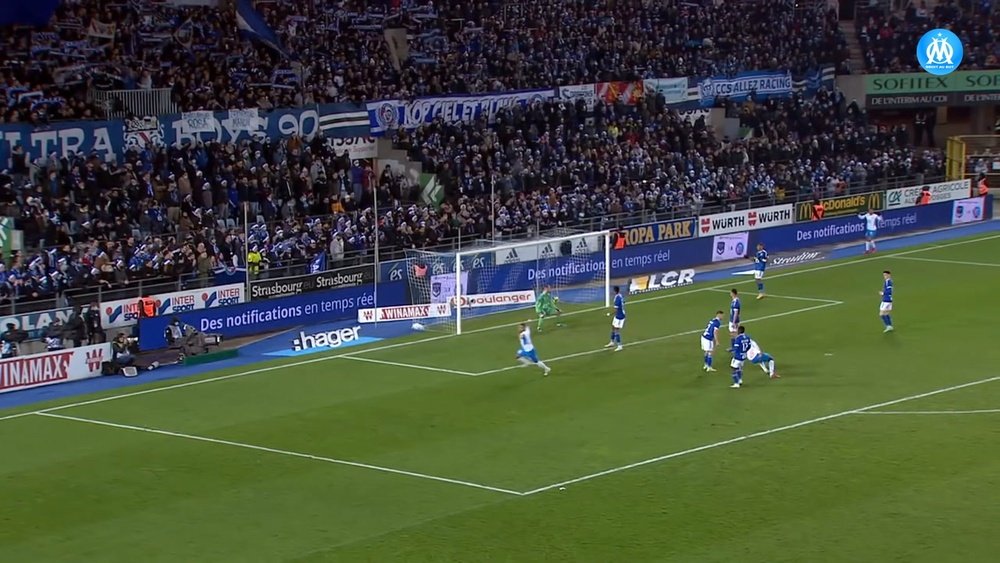 Bamba Dieng scored a great goal as Marseille beat Strasbourg. DUGOUT