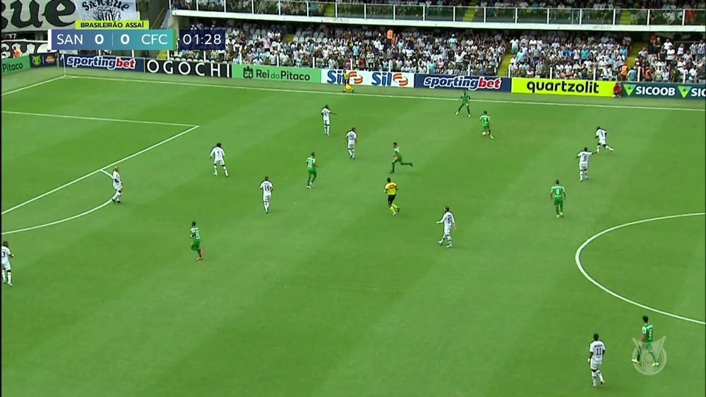 Santos beat Coritiba in a Brazilian Serie A clash. DUGOUT