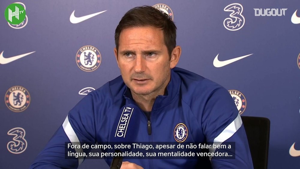 Lampard fala de Thiago Silva. DUGOUT