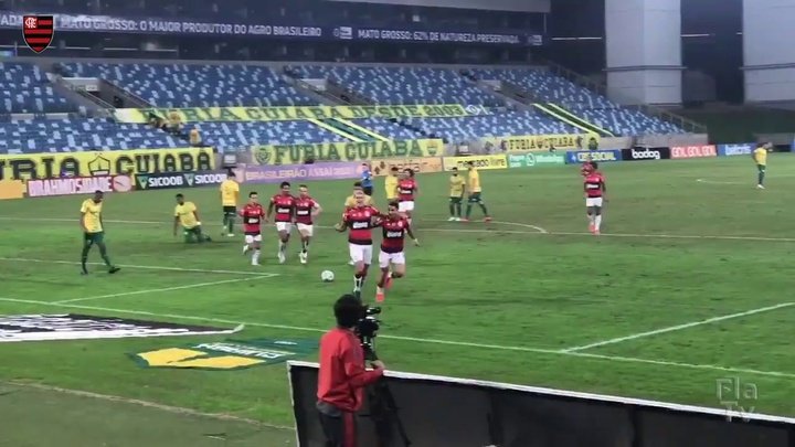 VÍDEO: os gols da vitória do Flamengo sobre o Cuiabá no Brasileirão