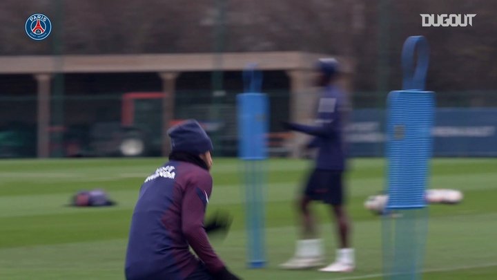 VIDEO: Neymar Jr on focus training session before the clash vs Marseille