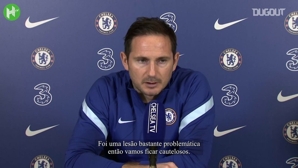 Lampard fala antes do Newcastle-Chelsea. DUGOUT