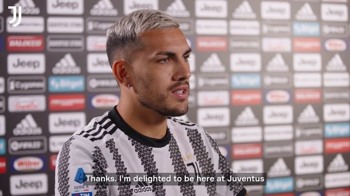 VIDEO: Paredes first words as a Juventus player