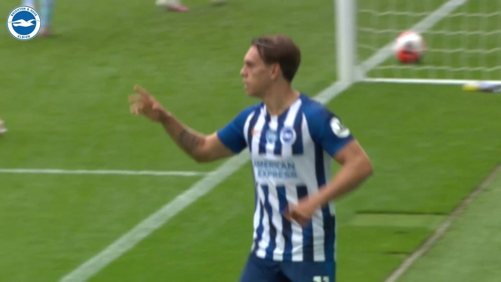 Leandro Trossard gave Brighton the lead at Newcastle. DUGOUT