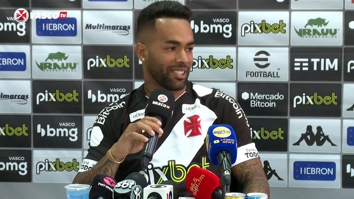 As primeiras palavras de Alex Teixeira como jogador do Vasco da Gama.AFP