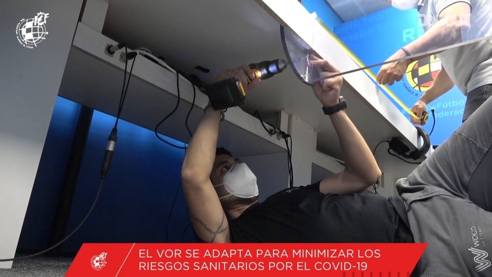 How VAR rooms have been adapted to guarantee safety. DUGOUT