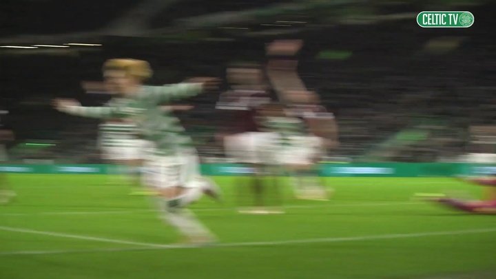 VIDEO: Pitchside as Furuhashi gets Celtic winner v Hearts