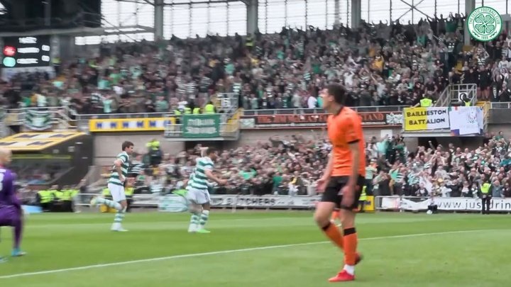 Celtic thrashed Dundee Utd 0-9 in the Scottish league. DUGOUT