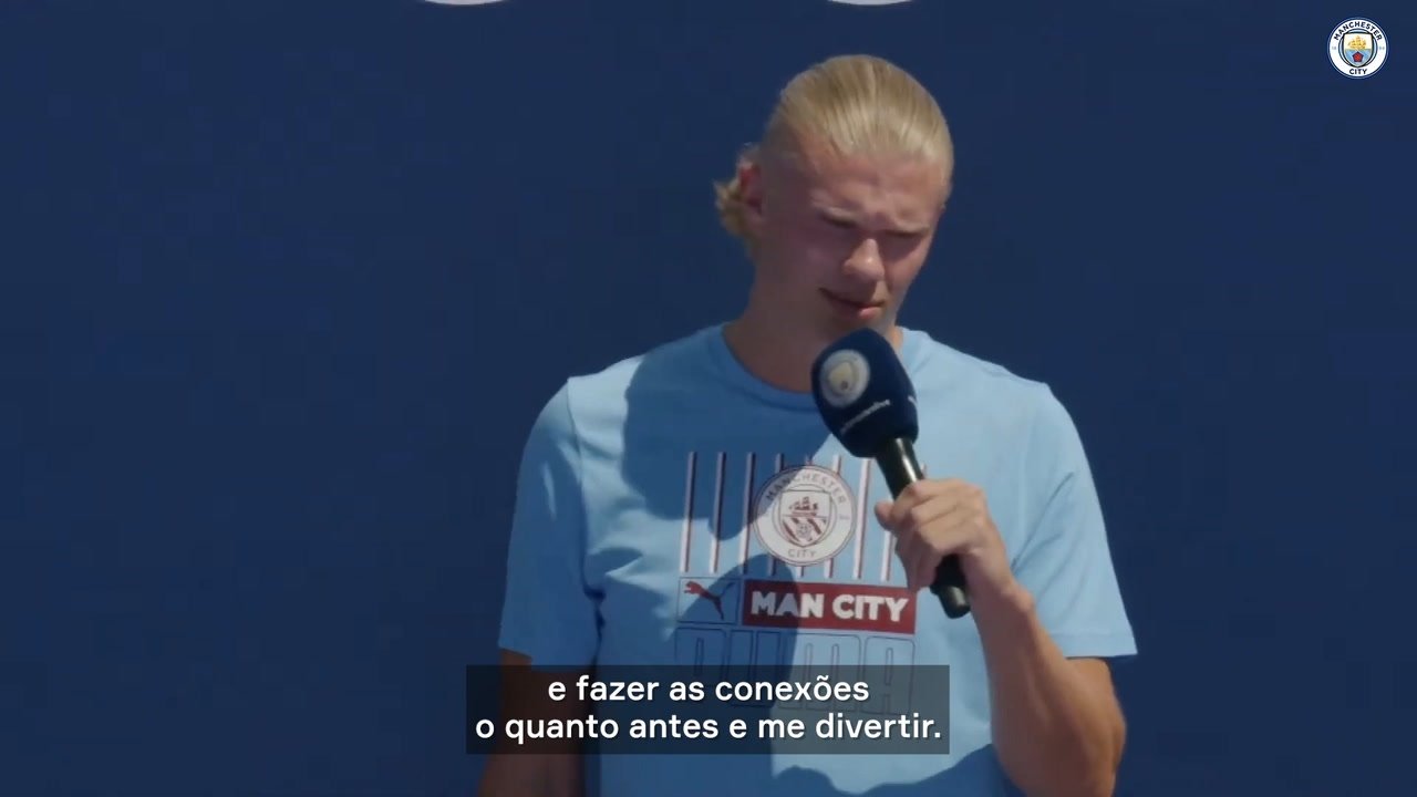 Haaland faz a festa na sua apresentação no City. DUGOUT